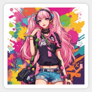 Catnip Chronicles Anime Waifu Sticker